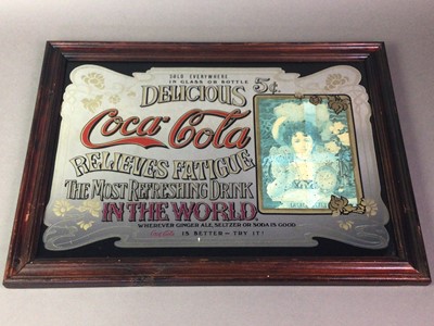 Lot 743 - TWO REPRODUCTION DRINKS ADVERTISEMENT MIRRORS