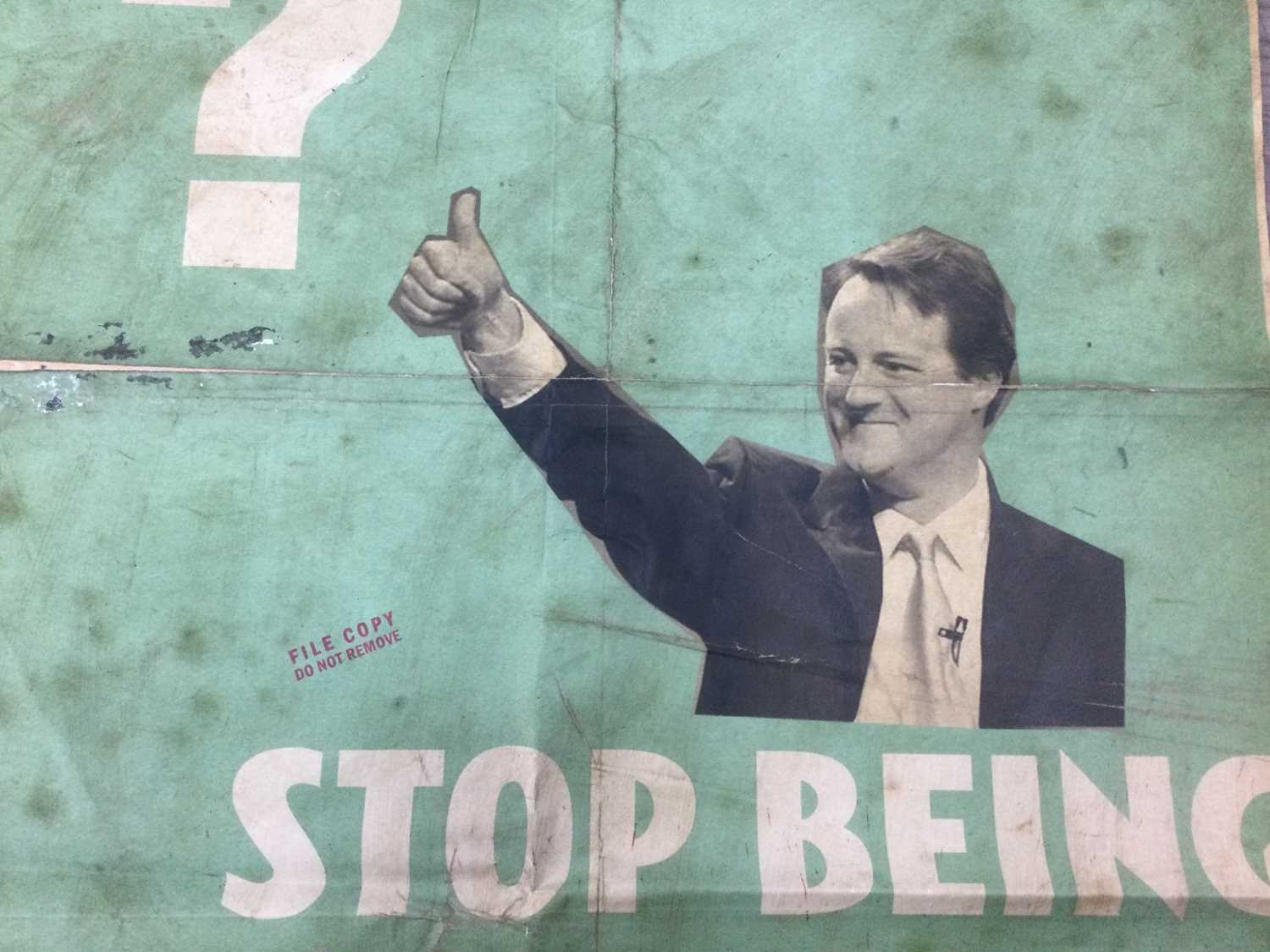 Lot 339 - * BILLY CHILDISH (BRITISH, BORN 1969), TWO 'BIG SOCIETY' DISTRESSED FIELD POSTERS