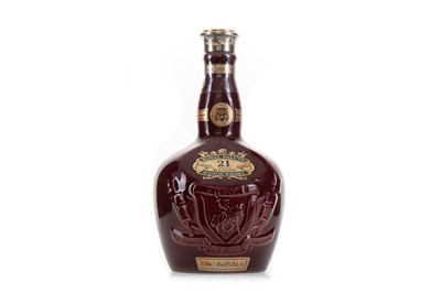 Lot 193 - CHIVAS ROYAL SALUTE 21 YEAR OLD RUBY DECANTER