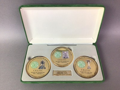 Lot 11 - CELTIC F.C. 2000/01 TREBLE MEDAL COLLECTION