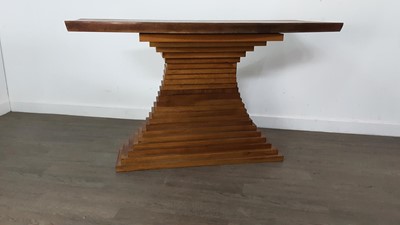 Lot 65 - OAK CONVEX DESK