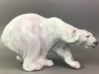 Lot 89 - ROYAL COPENHAGEN FAMILY OF FIVE POLAR BEARS