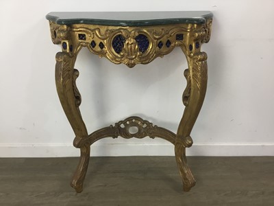 Lot 44 - REPRODUCTION CONSOLE TABLE