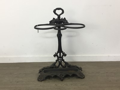 Lot 45 - VICTORIAN CAST IRON STICK STAND