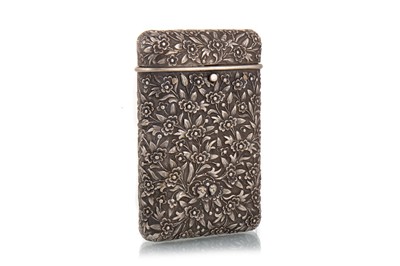 Lot 1110 - CHINESE SILVER CIGARETTE CASE