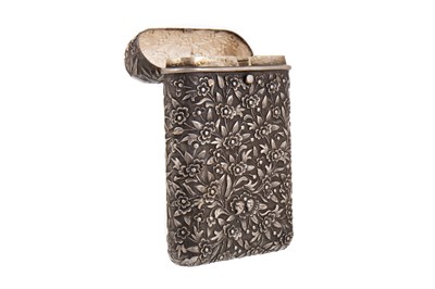 Lot 1110 - CHINESE SILVER CIGARETTE CASE