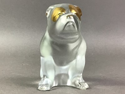 Lot 146 - MODERN LALIQUE MODEL OF A BULLDOG