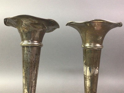 Lot 166 - COLLECTION OF SILVER SOLIFLEUR VASES