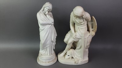 Lot 219 - TWO VICTORIAN PARIAN WARE FIGURES