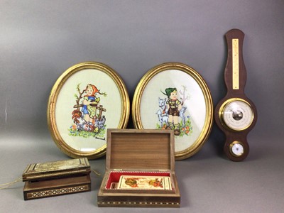 Lot 124 - TWO WOODEN BOXES WITH TAROT CARDS