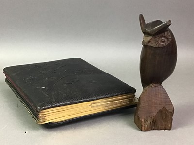 Lot 124 - TWO WOODEN BOXES WITH TAROT CARDS