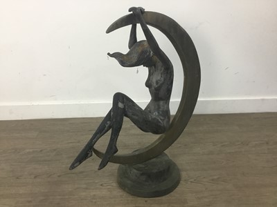 Lot 241 - BRONZED CAST METAL GARDEN SCULPTURE