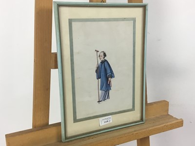 Lot 1118 - FOUR CHINESE PITH PAINTINGS