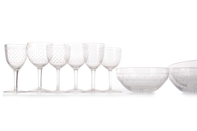 Lot 748 - SUITE OF STEMMED GLASSES