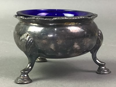 Lot 127 - SILVER OPEN SALT DISH