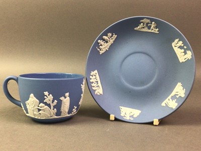 Lot 129 - WEDGWOOD JASPER WARE TEA SERVICE