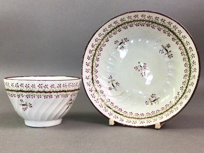 Lot 248 - SET OF THREE VICTORIAN TEA BOWLS WITH STANDS