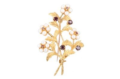 Lot 720 - TWO GOLD BROOCHES AND ONE OTHER