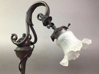 Lot 275 - LATE 19TH CENTURY SCROLL LAMP