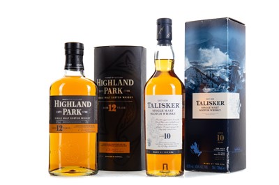 Lot 28 - HIGHLAND PARK 12 YEAR OLD AND TALISKER 10 YEAR OLD