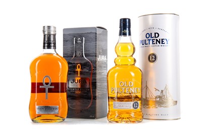 Lot 53 - OLD PULTENEY 12 YEAR OLD AND JURA SUPERSTITION