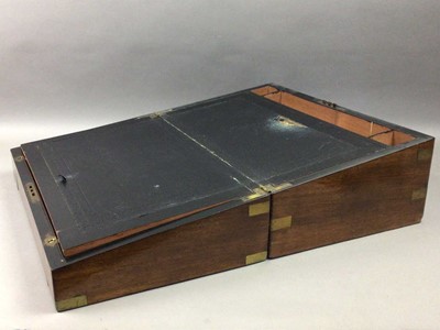 Lot 327 - MAHOGANY WRITING SLOPE