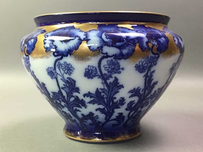 Lot 331 - BLUE AND WHITE CERAMIC JARDINIERE