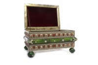 Lot 241 - MID 20TH CENTURY CHINESE CASKET in white metal...