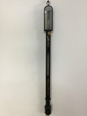 Lot 601 - SPENCER BROWNING & RUST OF LONDON, MARINE STICK BAROMETER