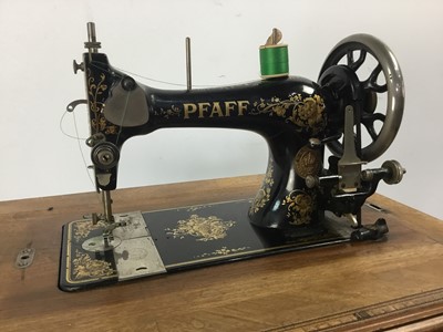 Lot 397 - PFAFF TREADLE SEWING MACHINE