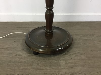 Lot 408 - MAHOGANY STANDARD LAMP