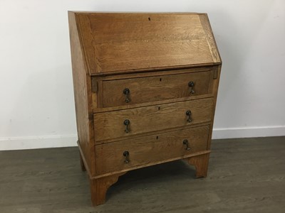 Lot 414 - OAK WRITING BUREAU