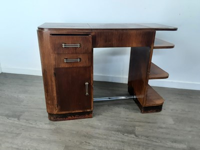 Lot 380 - ART DECO ROSEWOOD KNEEHOLE DESK