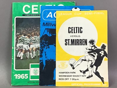 Lot 496 - FOOTBALL PROGRAMMES