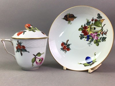 Lot 501 - HEREND CHOCOLATE CUP AND SAUCER