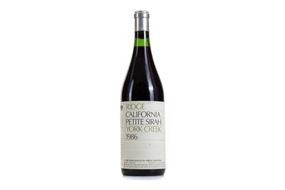 Lot 606 - RIDGE YORK CREEK 1986 PETITE SIRAH