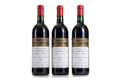 Lot 609 - 3 BOTTLES OF CHATEAU BOYD-CANTENAC 1990 MARGAUX