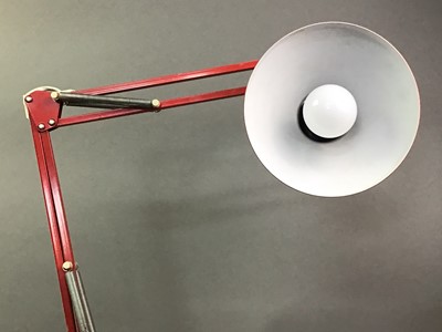 Lot 530 - ITALIAN ENAMEL DESK LAMP