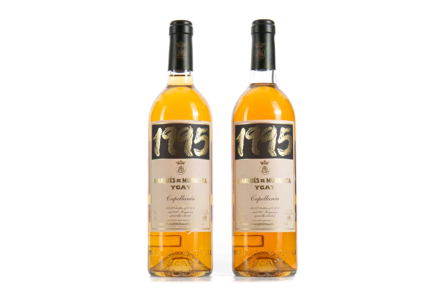 Lot 236 - 2 BOTTLES OF MARQUES DE MURRIETA YGAY 1995 CAPELLANIA RIOJA RESERVA BLANCO