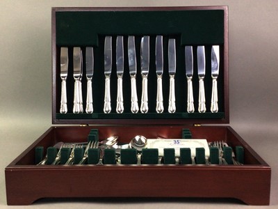 Lot 533 - CANTEEN OF SILVER PLATED CUTLERY