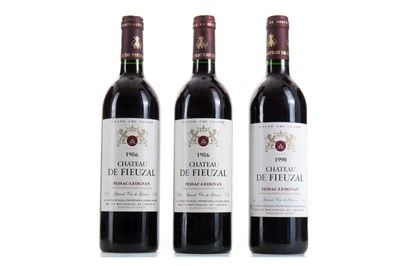 Lot 625 - 3 BOTTLES OF CHATEAU DE FIEUZAL 1986 PESSAC-LEOGNAN