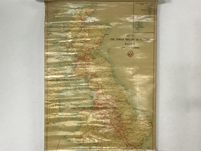 Lot 592 - MAP OF THE LONDON MIDLAND AND SCOTTISH RAILWAY AND CONNECTIONS