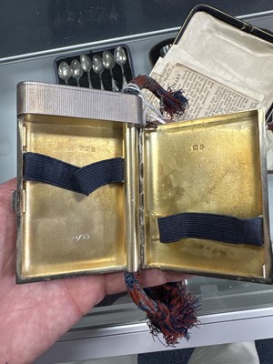 Lot 242 - ROYAL INTEREST, GEORGE V SILVER PRESENTATION COMBINATION CIGARETTE/VESTA CASE