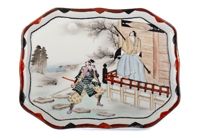 Lot 1132 - JAPANESE KUTANI PORCELAIN TRAY