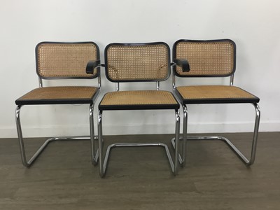 Lot 385 - AFTER MARCEL BREUER FOR HABITAT, SET OF SIX 'CESCA' CHAIRS