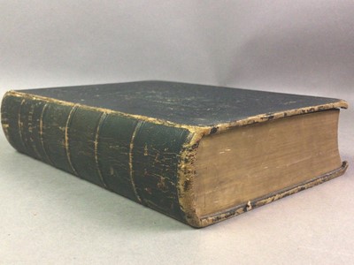 Lot 615 - VICTORIAN FAMILY BIBLE