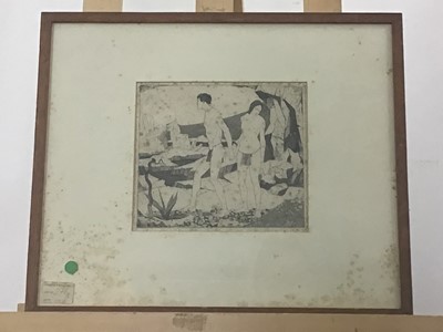 Lot 618 - THREE FRAMED ETCHINGS