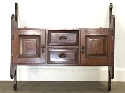 Lot 16 - EDWARDIAN MAHOGANY WALL CABINET