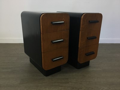 Lot 386 - JINDRICH HALABALA (CZECHIA, 1903-1978), PAIR OF ART DECO BEDSIDE CABINETS