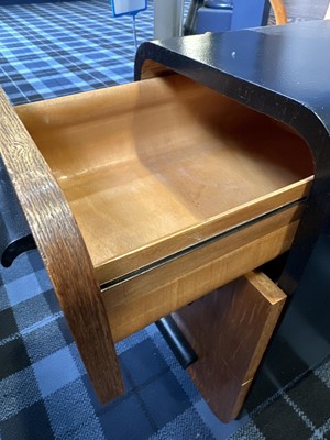 Lot 386 - JINDRICH HALABALA (CZECHIA, 1903-1978), PAIR OF ART DECO BEDSIDE CABINETS